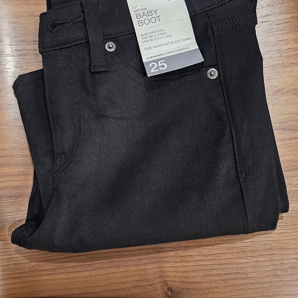 Sold - GAP Black Mid Rise Baby Boot Pants